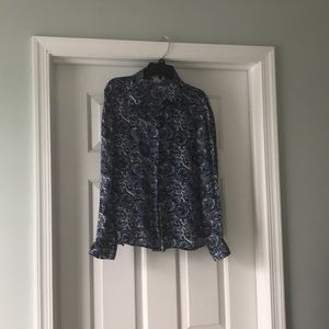 Michael Kors printed Blouse size 10!